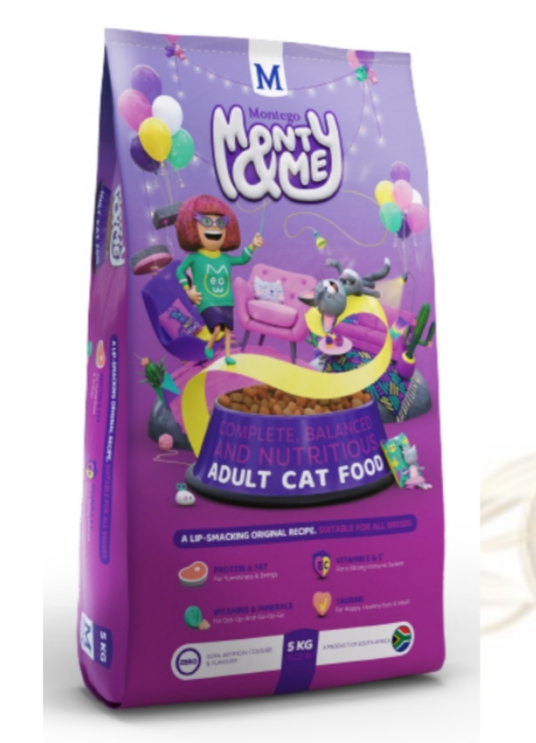 Monty & Me cat food 2kg - Juicy Pet Supplies