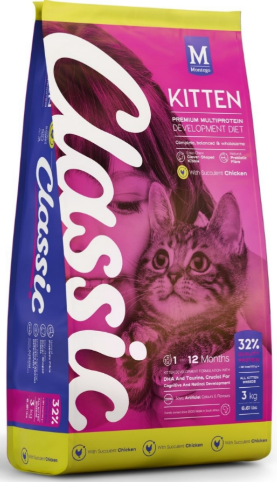 Montego Classic Kitten Food 1kg - Juicy Pet Supplies