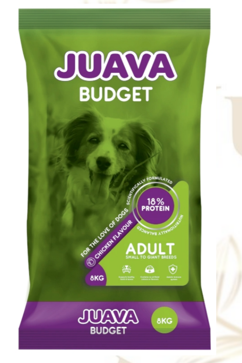 Juava Budget Adult Dog Food 8kg - Juicy Pet Supplies