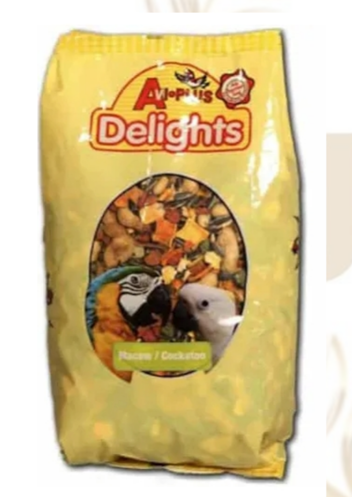 Delights - Macaws/ Cockatoo 1kg - Juicy Pet Supplies