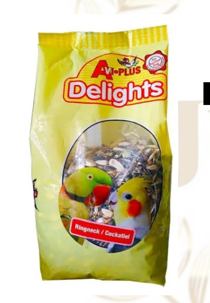 Delights - Ringneck / Cockatiel 1kg - Juicy Pet Supplies