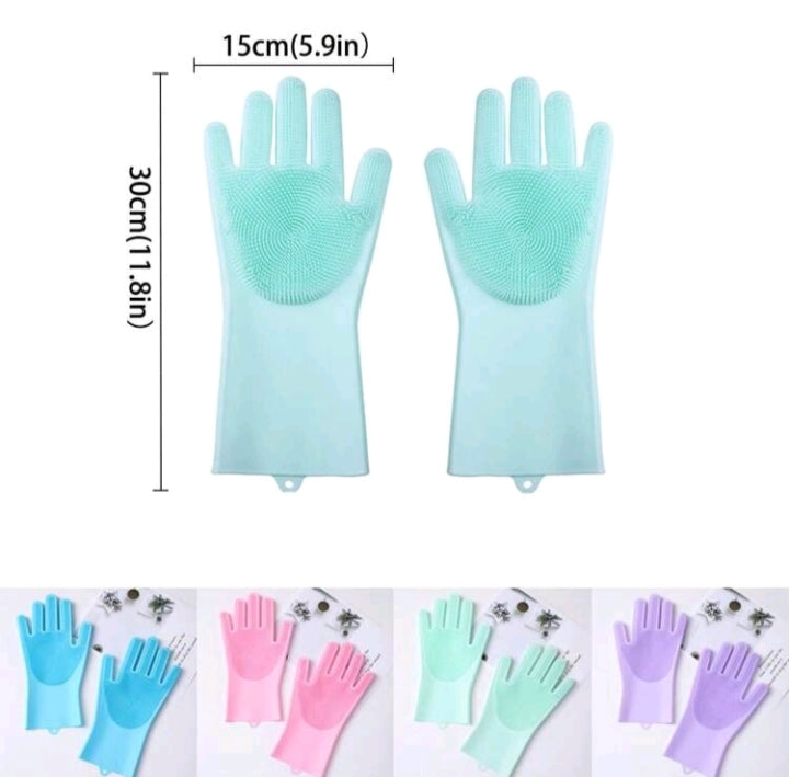 1 pair of pet bath gloves - Juicy Pet Supplies