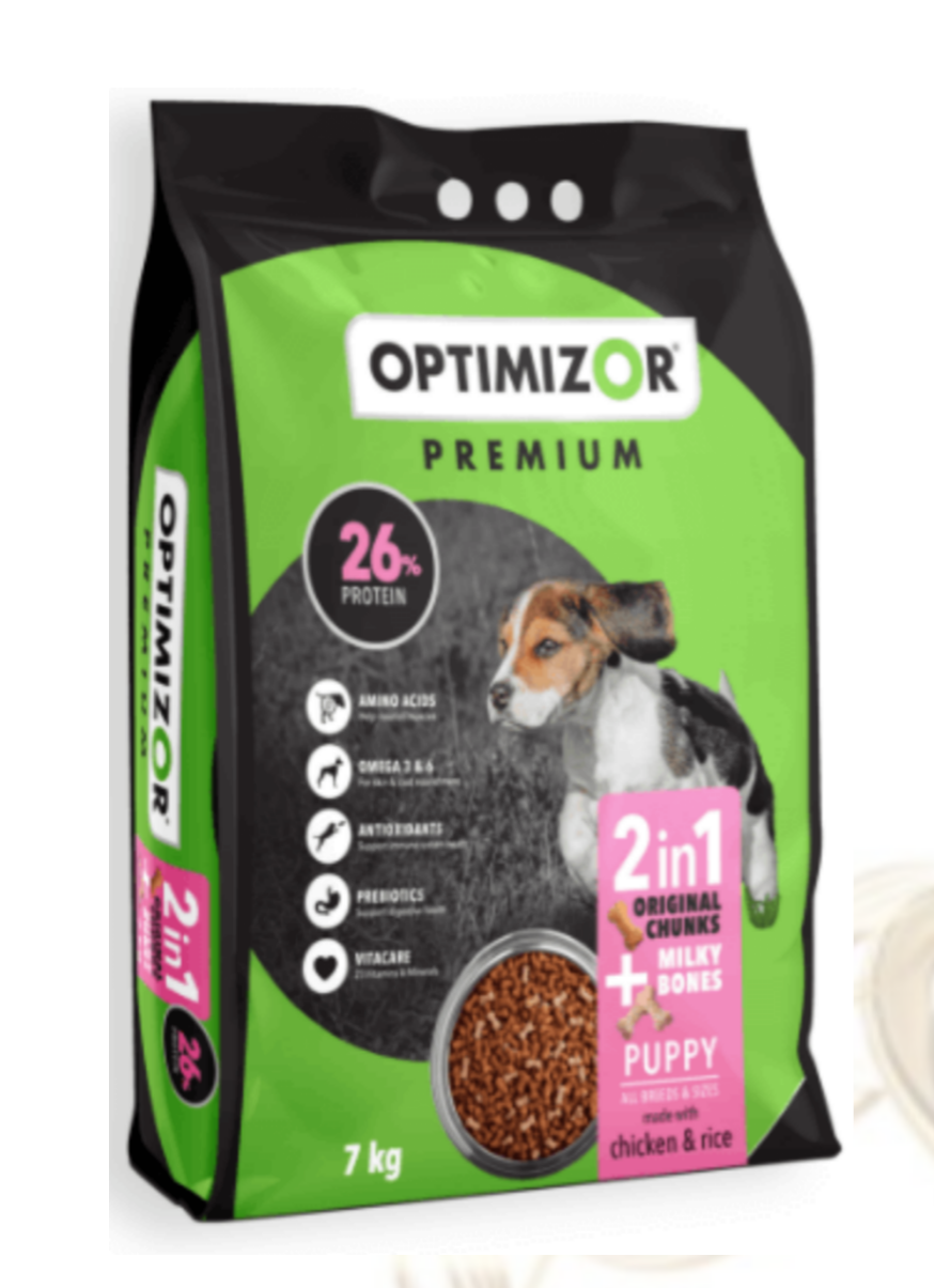 Optimizor Premium Puppy 2in1 Milky Bones 7kg - Juicy Pet Supplies
