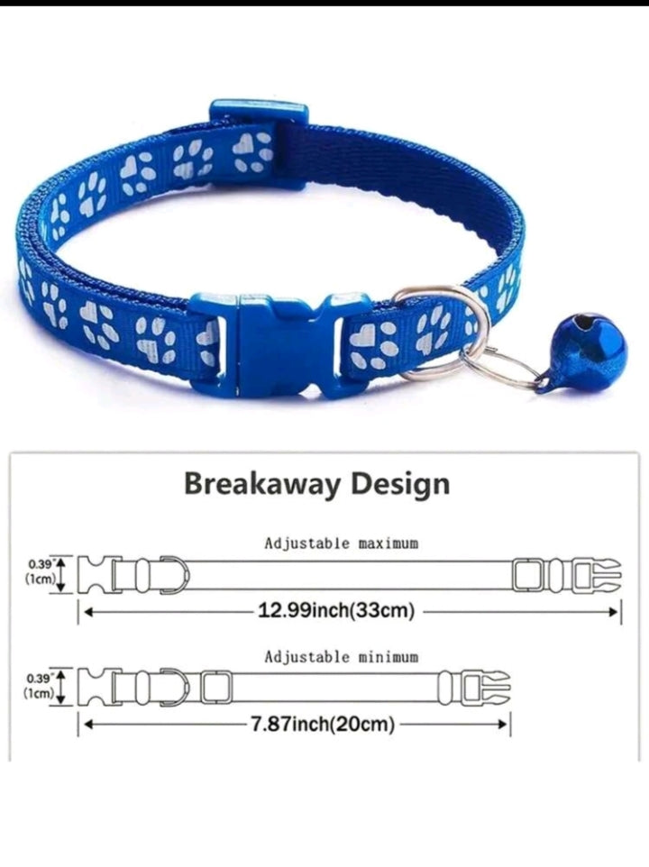 Adjustable Cat Collar with Bell - Juicy Pet Supplies